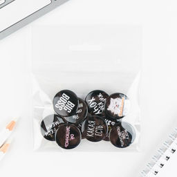 Цена за 10 шт. Значок металлический, закатной Не беси меня, 25 мм, МИКС