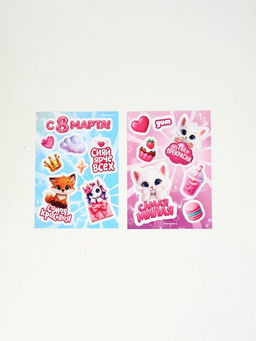 Цена за 2 шт. Набор: блокнот А6, 32 листа, наклейки, магнитные закладки С 8 Марта - Simaland фото 3