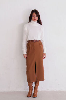 10886 Юбка миди-макси camel - Martichelli фото 2