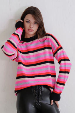 10608 Джемпер разноцветный в полоску - Martichelli фото 8