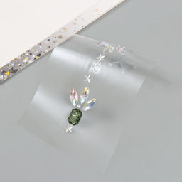 Наклейка - стразы на волосы Венец, в причёску, 26.5?13 см