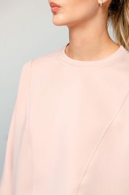 Арт. 2802 Костюм с брюками женский 44-52(5 шт) Цвет:пудра