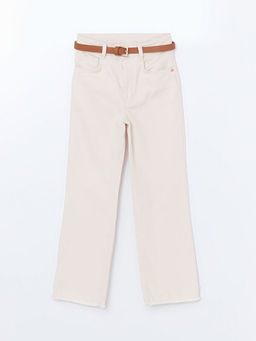 Beli Ayarlanabilir Lastikli K?z ?ocuk Pantolon