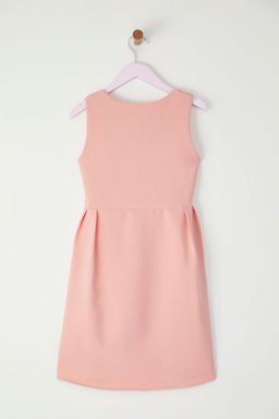 Pembe Kurdele Detayl? Mini Me Anne-K?z Bayraml?k Dokuma Elbise TKDSS25EL00046 - Trendyolmilla фото 9