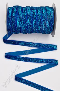 Лента с люрексом 1 см*20 ярд (SF-202) синий №01 Лента с люрексом 1 см*20 ярд (SF-202) синий №01
