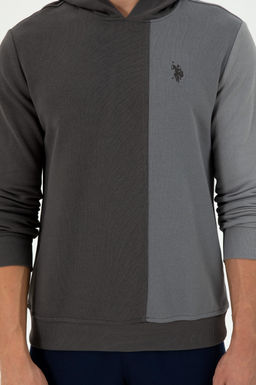 Мужской свитшот антрацитового цвета Неожиданная скидка в корзине - U.s. polo assn фото 6