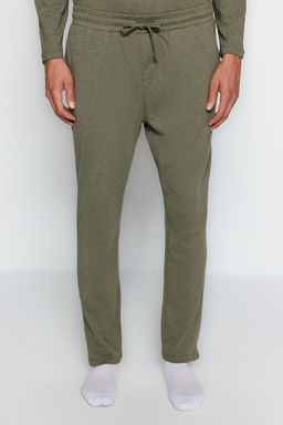 TRENDYOL MAN Lacivert Regular Fit Bask?l? Orme Pijama Tak?m? TMNAW24PT00005 - Trendyolmilla фото 20