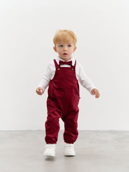 Полукомбинезон вельветовый Бордо 0+