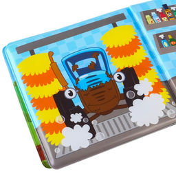 Книжка для игры в ванной, Синий трактор Мойка  фото 3