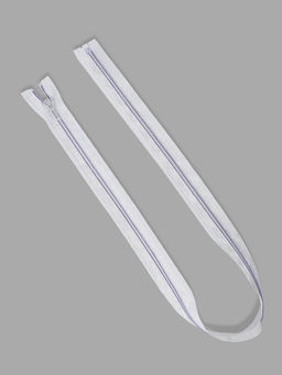 Цена за 10 шт. Молния «Спираль», №5, разъёмная, замок автомат, 80 см, белая, сиреневая