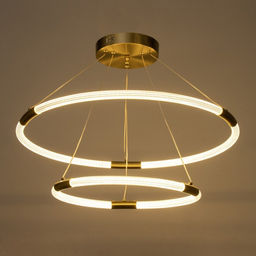 Светильник «Рингас» 2хLED 68 Вт 3000-6000К золото 57×57×120 см BayerLux