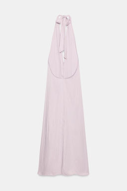 VESTIDO MIDI HALTER SATINADO / Lila - Zara фото 4