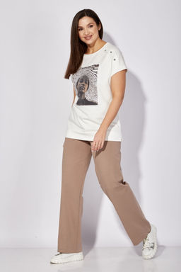 Костюм ТАиЕР 1283 белый,бежевый  фото 7