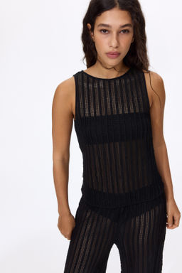 Textured net top - H&m фото 6