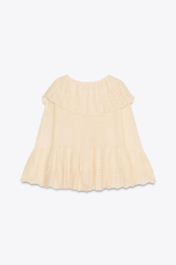 RUFFLED KNIT SWEATER - Zara фото 5