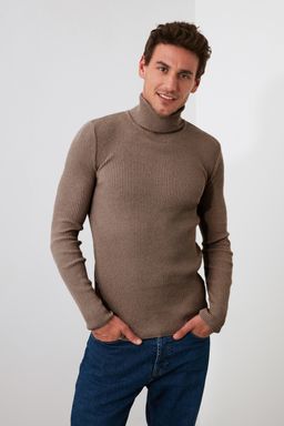 TRENDYOL MAN Lacivert Slim Fit Pamuklu Bal?kc? Yaka Fitilli Orgu Kazak TMNAW20MG0031 - Trendyolmilla фото 41