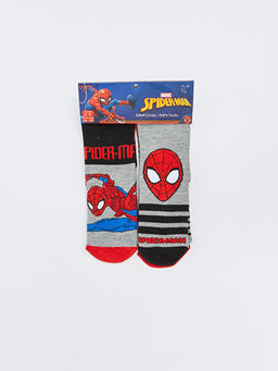 Spiderman Desenli Erkek ?ocuk Soket ?orap 5li