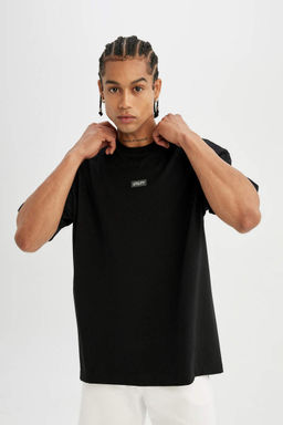 DeFactoFit Футболка Oversize с круглым вырезом и короткими рукавами фото 3