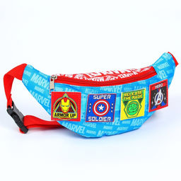 Сумка поясная детская для мальчика, 25×6×13 см, Мстители