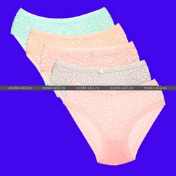 Цена за 5 шт. Трусы женские Турция Кружевная попа большие размеры арт. 83404 (84404) 4XL (52-54) - For you фото 4