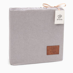 Постельное бельё Этель Denim 2 сп, 180х210см, 220х240см, 50х70-2шт, цвет серый, жатый хлопок, 140 г/м2  фото 6