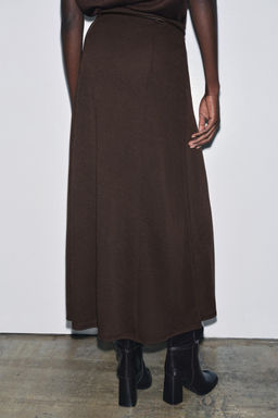KNITTED CUT-OUT SKIRT WITH BELT - Zara фото 10