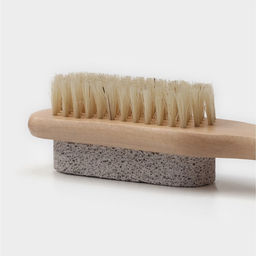 Щётка-пемза для тела с ручкой Доляна, натуральная щетина  фото 10