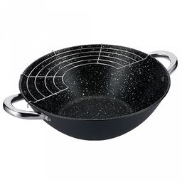 Казан чугунный "Linea FRITTO" 4,4л, д30см, h32см, антипригарное покрытие, крышка из закаленного стекла с пароотводом и арома-дозатором, "Regent" (Китай) Подходит для всех видов плит, включая индукционную.