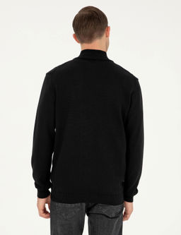 Черный трикотажный кардиган стандартного кроя - Cacharel фото 6