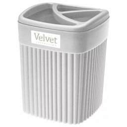 Стакан д/зубных щеток 0,65л.  VELVET 90*90*119мм.арт.С32395