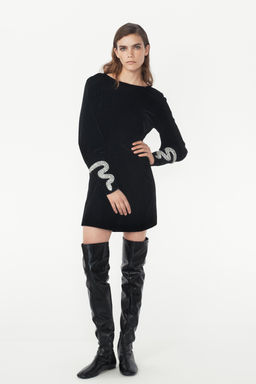SHORT VELVET DRESS - THE ITEM ZARA WOMAN