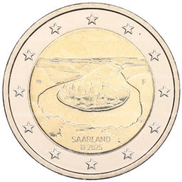 Монета 2 евро 2025 года F Германия Федеральные земли Германии  Саар (Сааршляйфе)