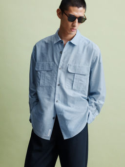 Camisa oversize en mezcla de lyocell - H&m фото 5
