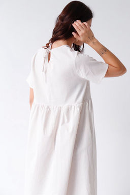 Martichelli Платье хлопковое белое  фото 2