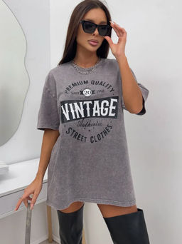 K12429 Футболка OVER SIZE (плотный хлопок) ТМ_ГРАФИТ