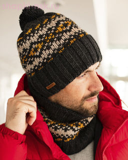 MM 446 F 446 Комплект мужской флис (шапка+снуд)