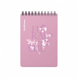Цена за 4 шт. Блокнот с пластиковой обложкой на спирали ErichKrause Floral Soul, А6, 80 листов, клетка