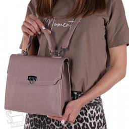 Сумка женская кожаная 1637Y apricot pink Polina&Eiterou/30 в Новосибирске  фото 2