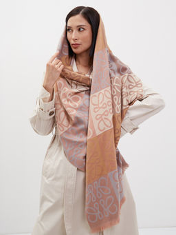 В составе шерсть и кашемир! теплый двусторонний палантин - Tantino фото 4