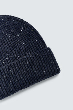 TEXTURED KNIT HAT WITH BOBBLES - Zara фото 5