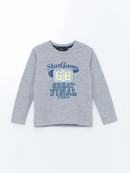 Bisiklet Yaka Bask?l? Erkek Bebek Ti??rt