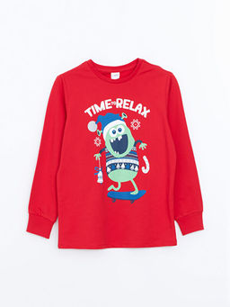 Bisiklet Yaka Erkek ?ocuk Pijama Tak?m?