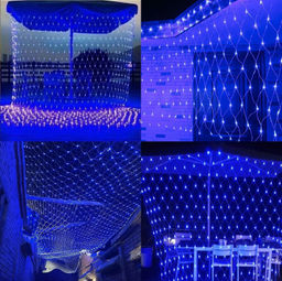 Светодиодная сеть (220в,2х2м, синяя) - Family фото 2
