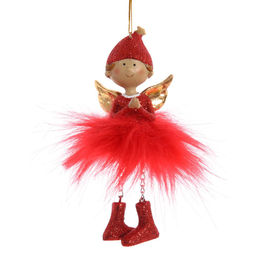 Украшение новогоднее "Ангелочек, L5 W4,5 H14 см, 2в.