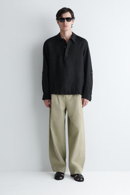 CAMISA DE LINO SIN BOTONES - H&m фото 8
