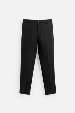 REGULAR FIT 100% LINEN TROUSERS - Zara фото 6