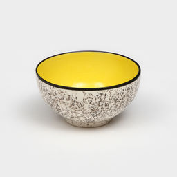 Салатница "Персия", керамика, желтая, 15 см , 700 мл, 1 сорт, Иран