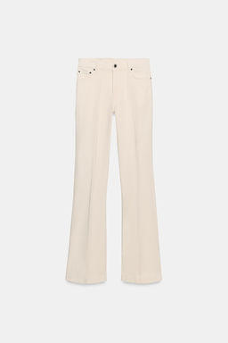 JEANS ZW COLLECTION BOOTCUT TIRO MEDIO / Crudo - Zara фото 6