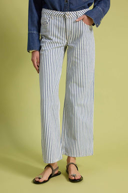 _ok Renkli _izgili D___k Bel Wide Leg Jeans TWOSS26JE00293 - Trendyolmilla фото 3