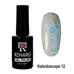 Rihard Gel Polish Kaleidoscope Гель-лак с разноцветными хлопьями, 10 мл №12